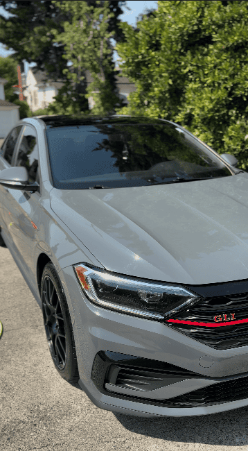 Clean Volkswagen exterior after detailing